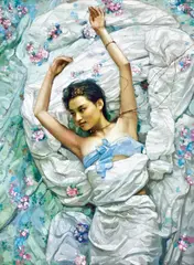 Di Lifeng, Bed of Flowers, 2007, Oil on canvas