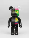 Kaws, Dissected Companion: Bearbrick 1000% (Black), 2010, Painted cast vinyl, edition of 500