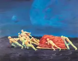 Ji Lei, Legend - Red Stone No. 2, 2006, Oil on canvas
