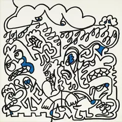 Cloudy Walk by Sam Cox, 2018, Acrylic on canvas, sold Jun 2022