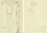 Yoshitoshi Kanemaki, Sketches ( a set of 2), 2015, Pencil on paper