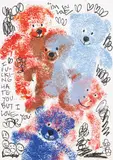 Rhys Brown, I Hate You But I Love You, 2022, Ink and oil pastel on Fabriano cotton rag