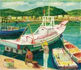 Lee Shih-chiao, Badouzi Fishing Port, 1981, Oil on canvas