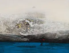 Jan Chin-shui, Cold Snow, 1998-2001, Mixed media on canvas