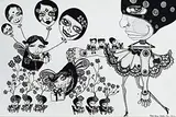 Carrie Chau, Damn Bored Drawing, 2004, Oil on canvas