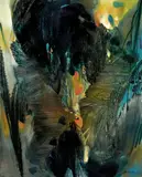 L'arbre de vie I by Chu Teh-chun, 1987, Oil on canvas, sold Dec 2010