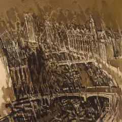 Xu Jiang, Historical Landscape: Suzhou River, 2000, Oil on canvas