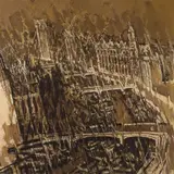 Xu Jiang, Historical Landscape: Suzhou River, 2000, Oil on canvas