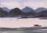 Hsieh Hsiao-De, Landscape, 2011, Watercolor on paper