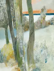 Guy Bardone, Nêige de l'Après-Midi (Jura), Oil on canvas