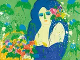 I Know You Before by Walasse Ting, 1977, Acrylic on canvas, sold Dec 2017