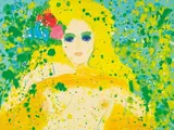 Give Me a Hug by Walasse Ting, Acrylic on canvas, sold Jun 2013