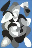 Tenger by Victor Vasarely, 1958-1988, Acrylic on canvas, sold Nov 2015