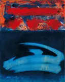 John Way, Abstract, 1979, Oil on paper board