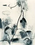 Chihung Yang, Tendril, 1987, Charcoal and pastel on paper