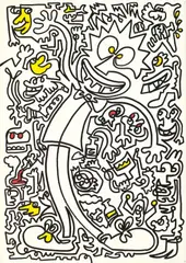 Mad Scientist by Sam Cox, 2018, Acrylic on canvas, sold Dec 2021