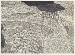 Xu Bing, Cloud Shadows, 1988, Woodcut, edition no. 11/100