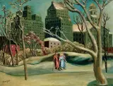 Yun Gee, Frost in Central Park