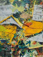 Jeng Jun-dian, Abstract Landscape, 1995, Oil on canvas