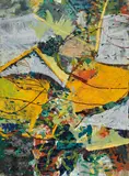 Jeng Jun-dian, Abstract Landscape, 1995, Oil on canvas