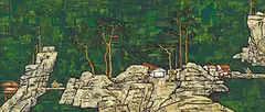 Dialogue with Mandarian No. 8 by Xue Song, 2009, Mixed Media on canvas, collage, offered Dec 2015
