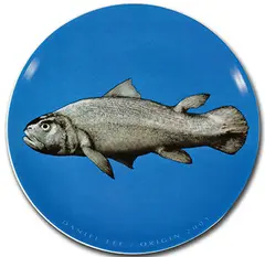 Daniel Lee, Origin (a set of 6), 2003, Ceramic plate no. A/P