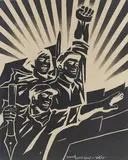 Wang Guangyi, Eternal Halo, 2004, Oil on canvas
