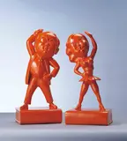 Ren Sihong, Broadcast Exercise–Sidebend Action, 2005, Fiberglass, edition no. 1/10