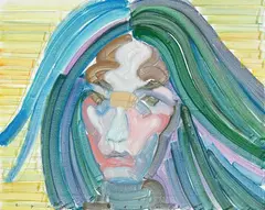 Artist-W by Etsu Egami, 2020, Oil on canvas, sold Dec 2022