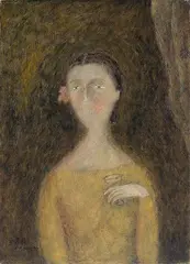 King Fen-hwa, Waiting (upper left); 
Girl in the Hat (lower left); 
Childishness (upper right); 
Drinking (lower right), 1997, Oil on canvas