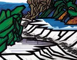 J. C. Kuo, Legend of a Scenery IV, 1992, Oil on canvas