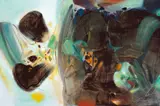 Enchantement de la lumiere by Chu Teh-chun, 1997, Oil on canvas, sold Dec 2005