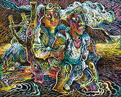 Luo Zhongli, River Series, 2007, Oil on canvas