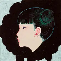 Ryoko Kato, Ice Lolly and Stripes No. 9: Tragedy, 2002, Acrylic on canvas