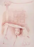 Wang Yidong, Nuptial Chamber, 2003, Color pencil on paper