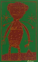 Personnage by James Brown, 1974, Oil on canvas, offered May 2012