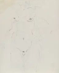 Nude (Double-sided) by Sanyu, 1920-1930s, Charcoal on paper, sold Dec 2017