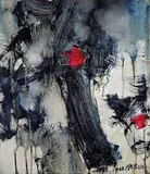 Zhou Chunya, Branches with Flowers, 1998, Oil on canvas
