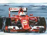 Michael Kagan, Vettel Malaysia, 2015, Oil on canvas