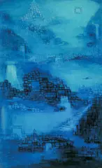 Chua Hu, Memory of China: Stairway to Heaven, 1977, Oil on canvas