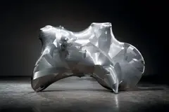 Seungmo Park, Bicycle, 2010, Fiberglass, mold, aluminum wire (unique)