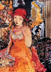 Xia Junna, Pop Concert, 2001, Acrylic on paper