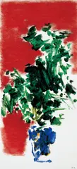Chiou Bing-heng, Flowers (no.9), 1993, Oil on canvas