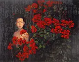 Lee Liang, The Red Flowers in Heart, 2011, Oil on canvas