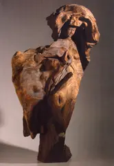 Guanyin by Ju Ming, Naturally odd wood, sold Apr 2004