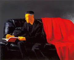 Guan Yong, Reading a Far Dynasty in the Dark, 2007, Oil on canvas