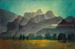 Louis Toffoli, Brume, 1979, Oil on canvas