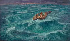 Lien Chien-hsing, Blue Bubble – Heading to the Ocean, 2004-2006, Oil on canvas