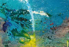 Shôzô Shimamoto, Silk Road 31, 2006 - 2007, Acrylic and oil on canvas