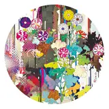 Kansei: Abstraction; Like the River's Flow (a set of 2) by Takashi Murakami, 2010, Offset lithograph, sold Dec 2011